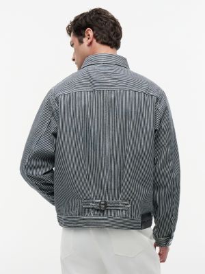Мужские куртки Tommy Hilfiger Striped Denim Jacket — фото 4