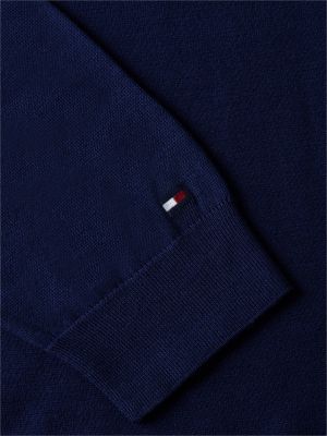 Мужские свитеры Tommy Hilfiger Regular Fit Tipped Crewneck Sweater — фото 6
