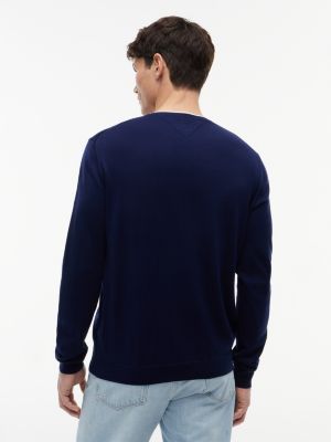 Мужские свитеры Tommy Hilfiger Regular Fit Tipped Crewneck Sweater — фото 4