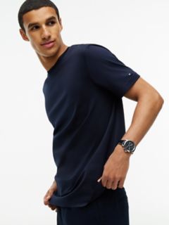 New York Label Classic Crewneck T-Shirt — Navy Blue 3