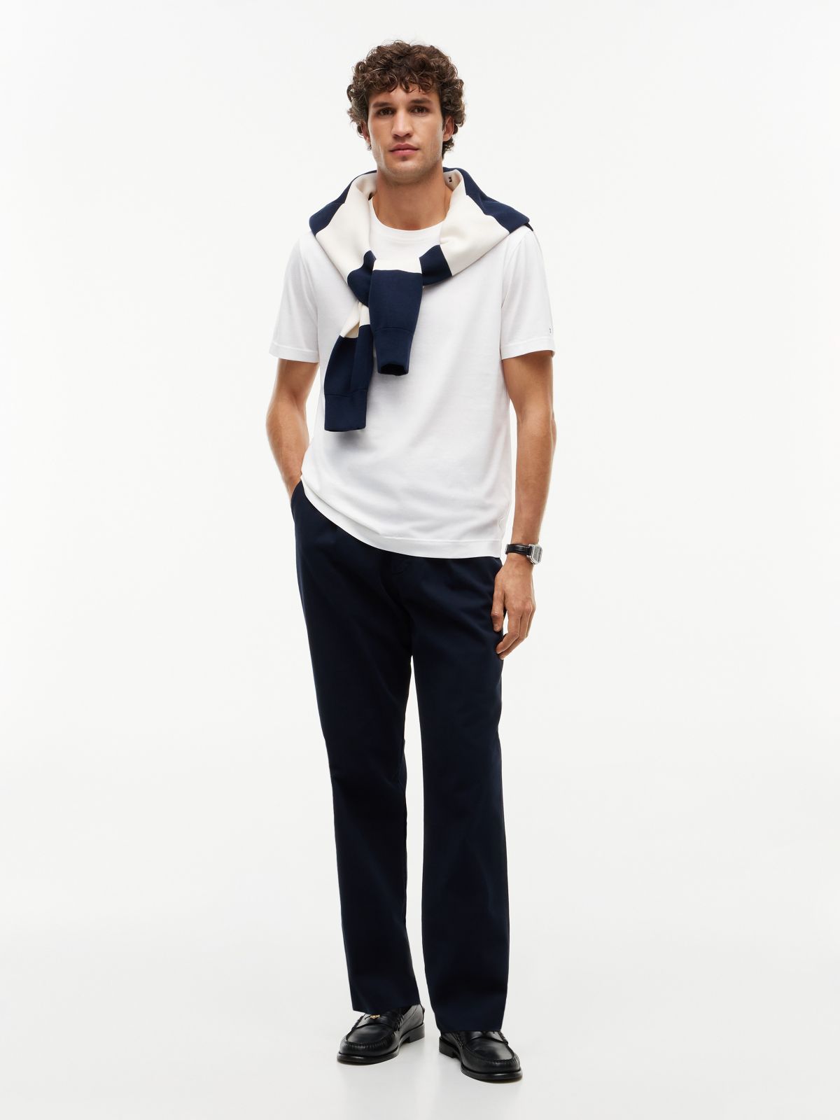New York Label Classic Crewneck T-Shirt — White