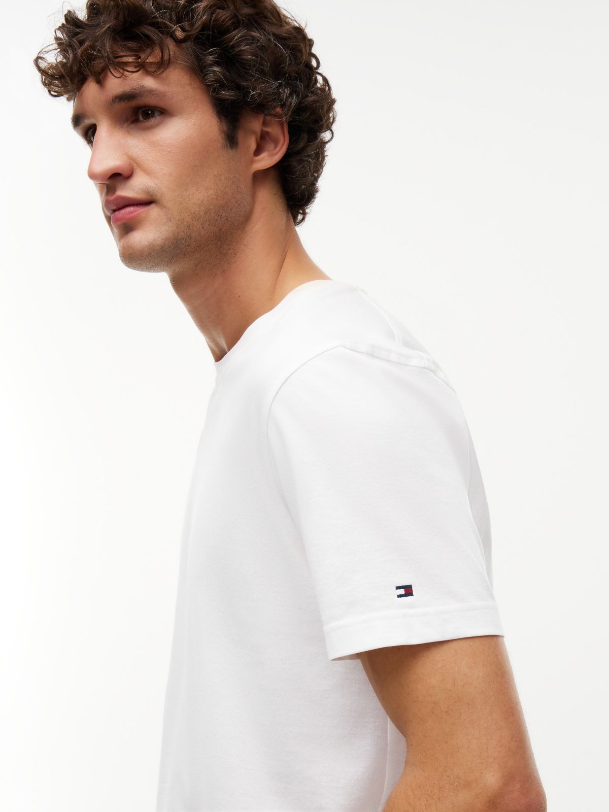 New York Label Classic Crewneck T-Shirt — White