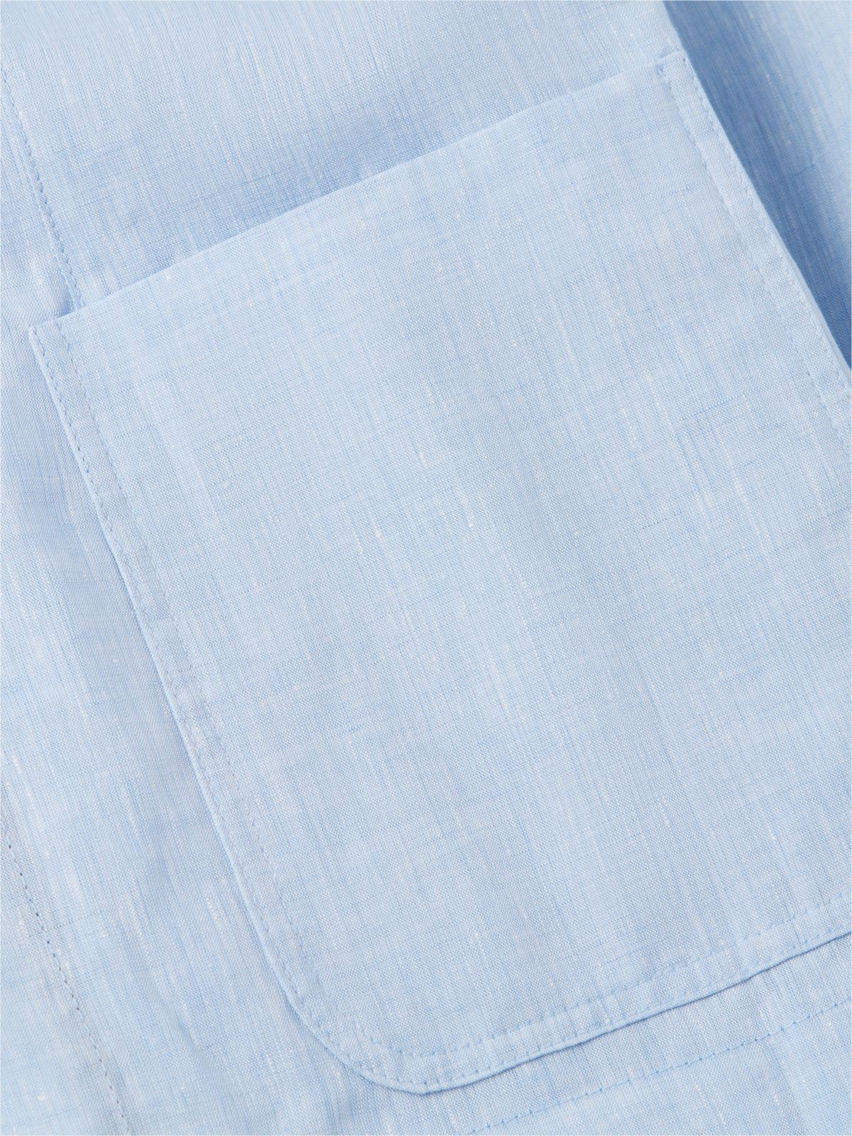Linen Casual Blazer — Cloudy Blue