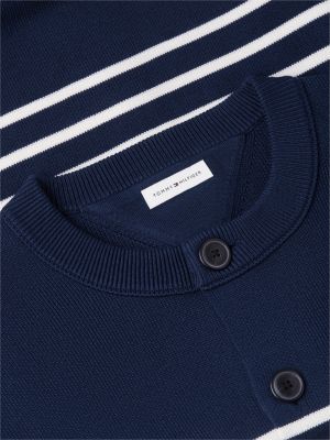 Мужские кардиганы Tommy Hilfiger Script Monogram Breton Stripe Cardigan — фото 6
