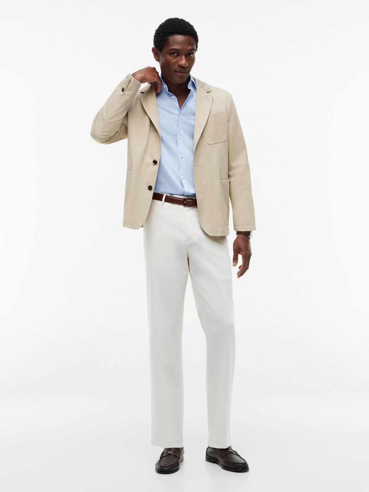 TH Performance Boxy Fit Casual Blazer — Sandalwood
