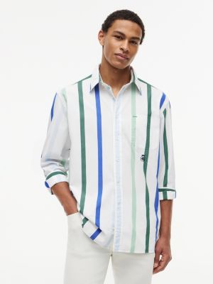 Relaxed Fit Striped Shirt, White / Stripe