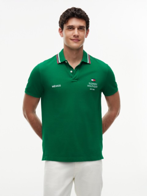 Мужские топы Tommy Hilfiger Regular Fit Mexico Soccer Polo