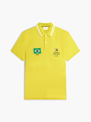 Мужские топы Tommy Hilfiger Regular Fit Brazil Soccer Polo — фото 5