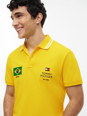 Мужские топы Tommy Hilfiger Regular Fit Brazil Soccer Polo — фото 3