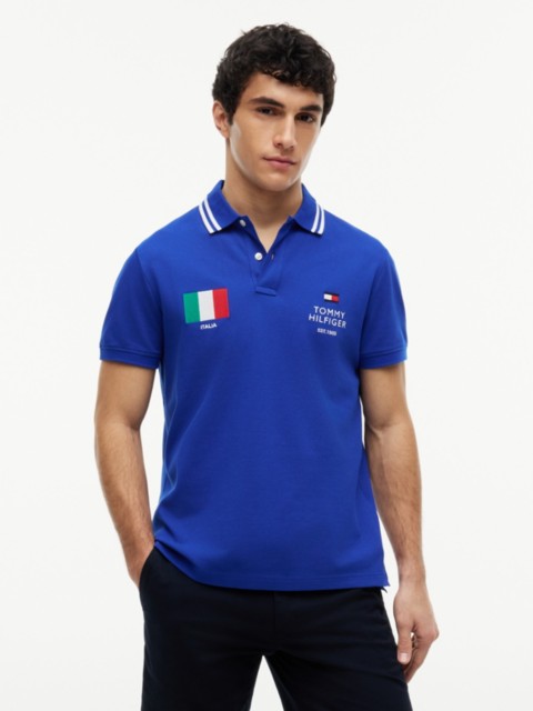 Мужские топы Tommy Hilfiger Regular Fit Italy Soccer Polo