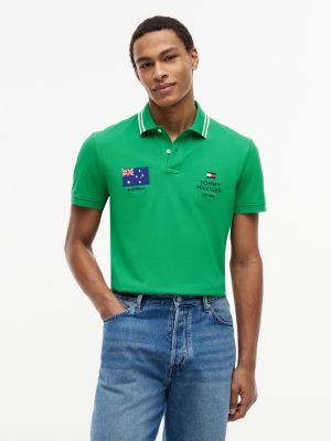 Regular Fit Australia Soccer Polo, True Green
