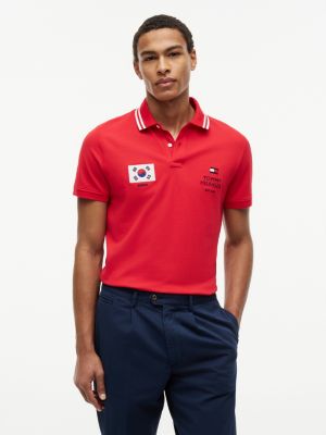 Regular Fit Korea Soccer Polo, Candy Apple