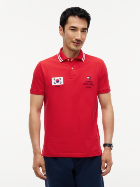 Мужские топы Tommy Hilfiger Regular Fit Korea Soccer Polo