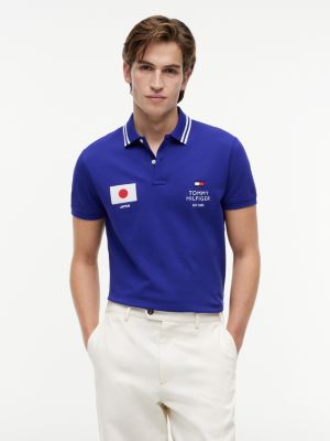 Regular Fit Japan Soccer Polo, Radiant Blue