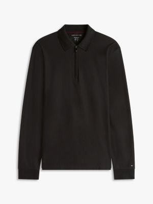 Smooth Cotton Performance Zip Polo | Tommy Hilfiger