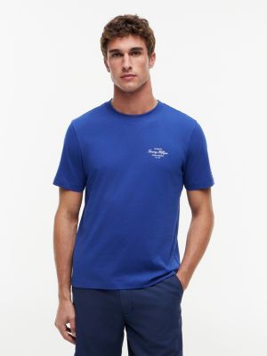 Nautical Back Graphic T-Shirt, Pigment Blue