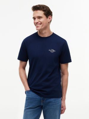 Nautical Back Graphic T-Shirt, Light Navy