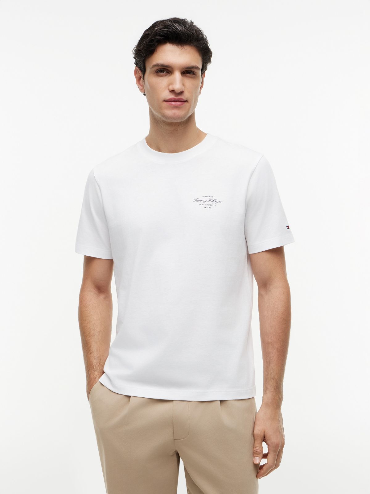 Nautical Back Graphic T-Shirt — White