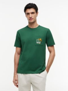 Floral Flag Logo Pocket T-Shirt — Street Green 1