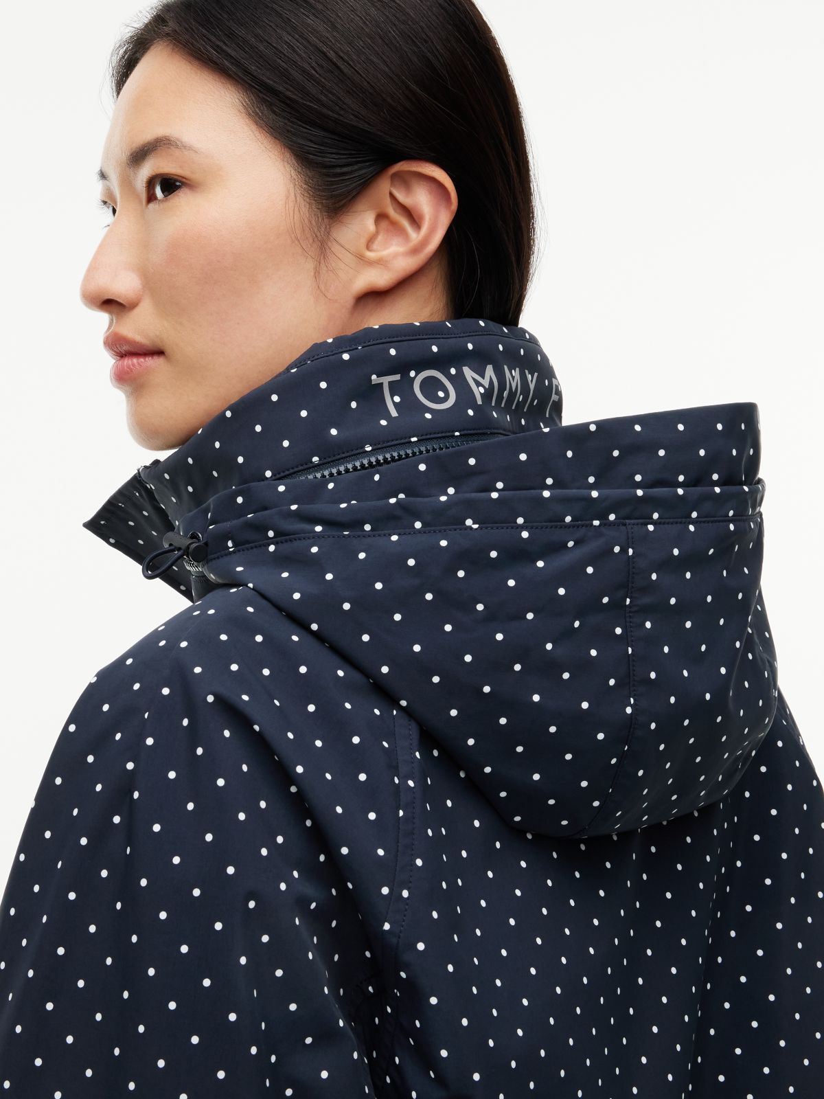 Tommy Hilfiger x FRGMT Polka-Dot Regatta Jacket — Navy Polka Dot