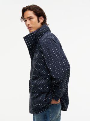 Мужская куртка Tommy Hilfiger x Frgmt Polka-Dot Regatta, цвет: Тёмно-синий в горошек — фото 7