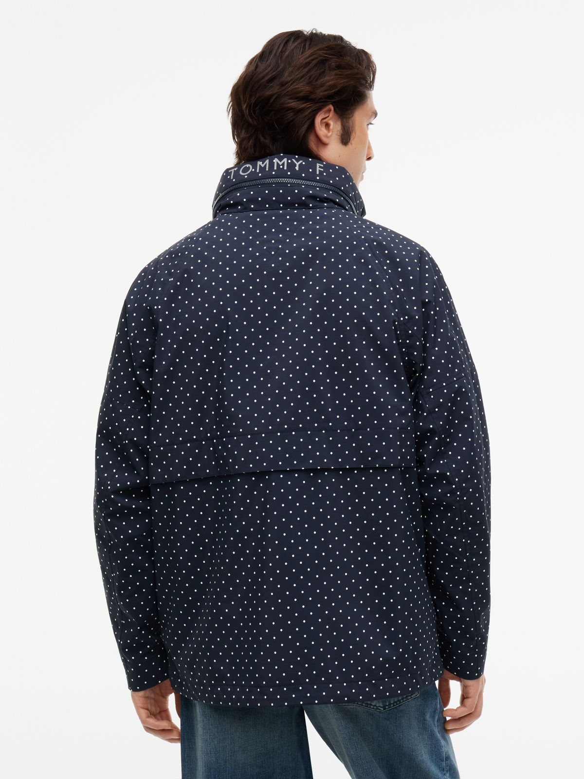 Tommy Hilfiger x FRGMT Polka-Dot Regatta Jacket — Navy Polka Dot