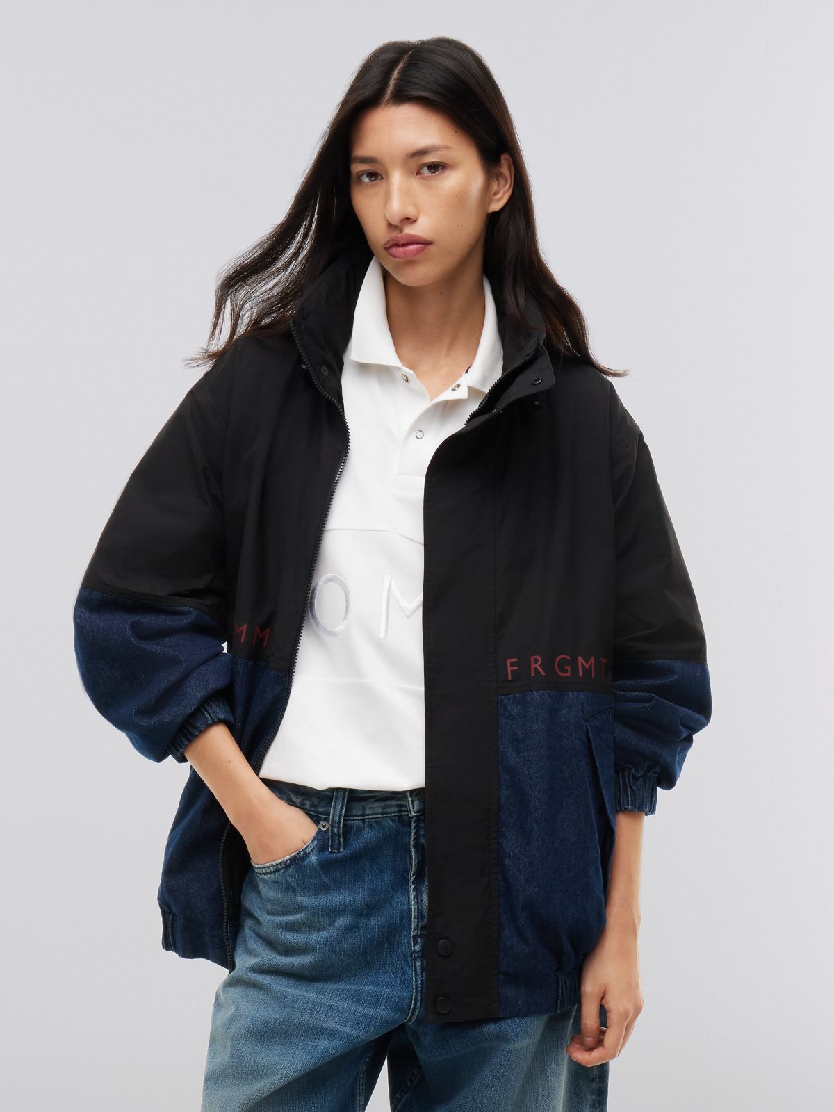 Tommy Hilfiger x FRGMT Mixed-Media Jacket — Black