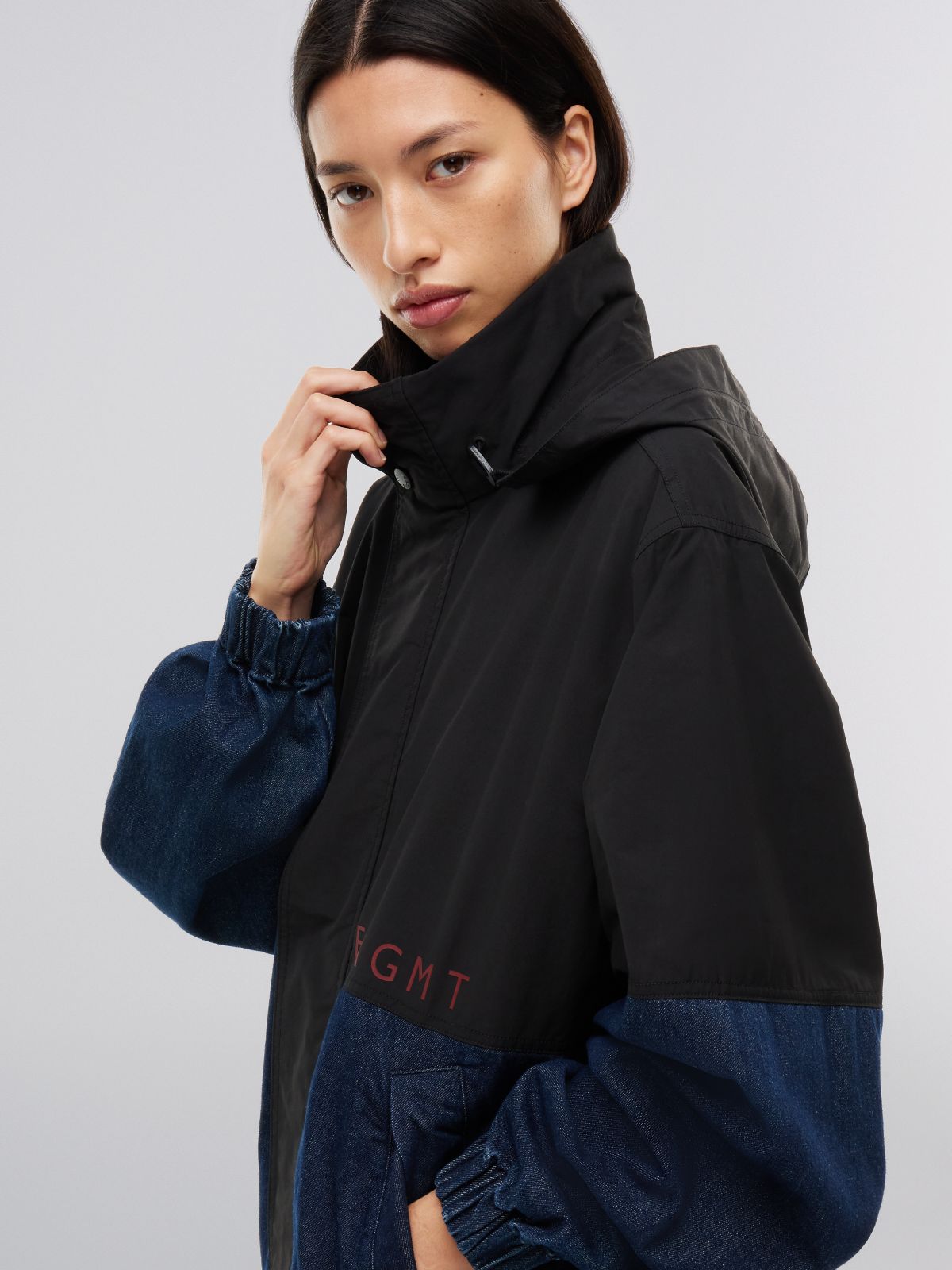 Tommy Hilfiger x FRGMT Mixed-Media Jacket — Black