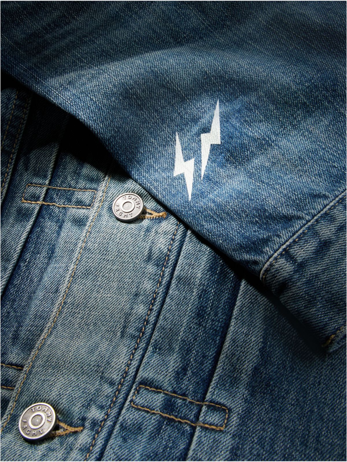 Tommy Hilfiger x FRGMT Denim Jacket — Mid Wash Denim