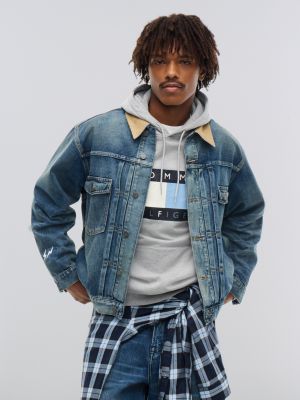 Tommy Hilfiger x FRGMT Denim Jacket, Mid Wash Denim
