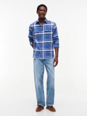 Мужские рубашки Tommy Hilfiger Classic Fit Plaid Brushed Shirt — фото 2