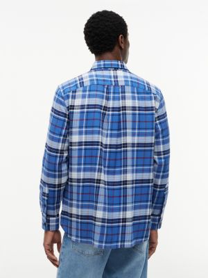 Мужские рубашки Tommy Hilfiger Classic Fit Plaid Brushed Shirt — фото 4