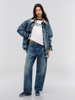 Мужские джинсы Tommy Hilfiger x Frgmt Relaxed, цвет: Средняя варка джинсовый — фото 4