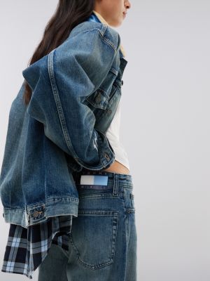 Мужские джинсы Tommy Hilfiger x Frgmt Relaxed, цвет: Средняя варка джинсовый — фото 8