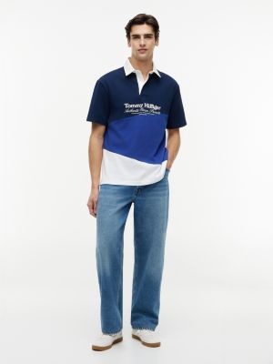 Мужские свитеры Tommy Hilfiger Nautical Colorblock Jersey Rugby Polo — фото 2
