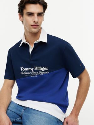 Мужские свитеры Tommy Hilfiger Nautical Colorblock Jersey Rugby Polo — фото 3