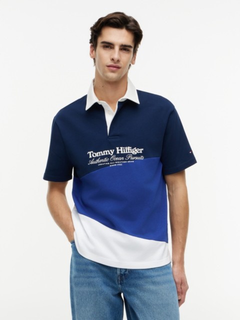 Мужские свитеры Tommy Hilfiger Nautical Colorblock Jersey Rugby Polo