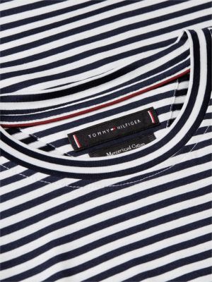 Мужская футболка Tommy Hilfiger Classic Striped, цвет: Тёмно-синий / Белый полосатый — фото 6