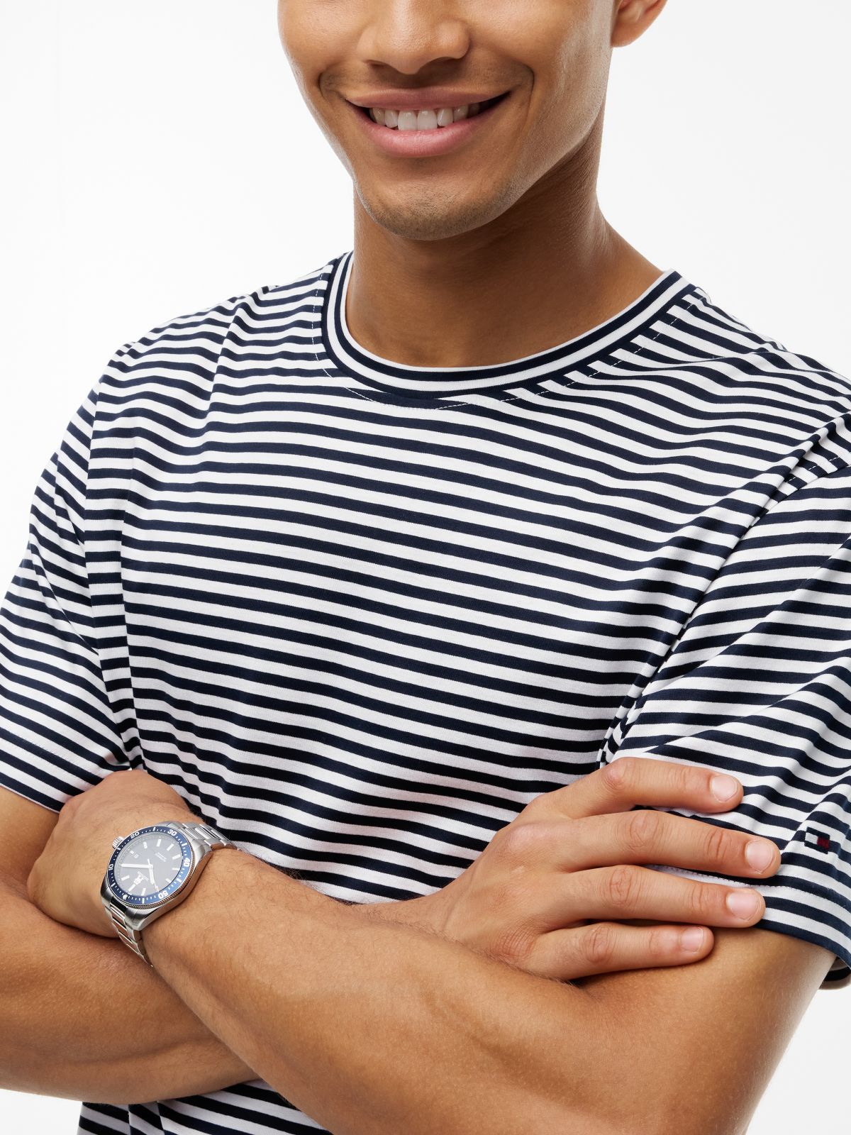 Classic Striped T-Shirt — Navy/White Stripe