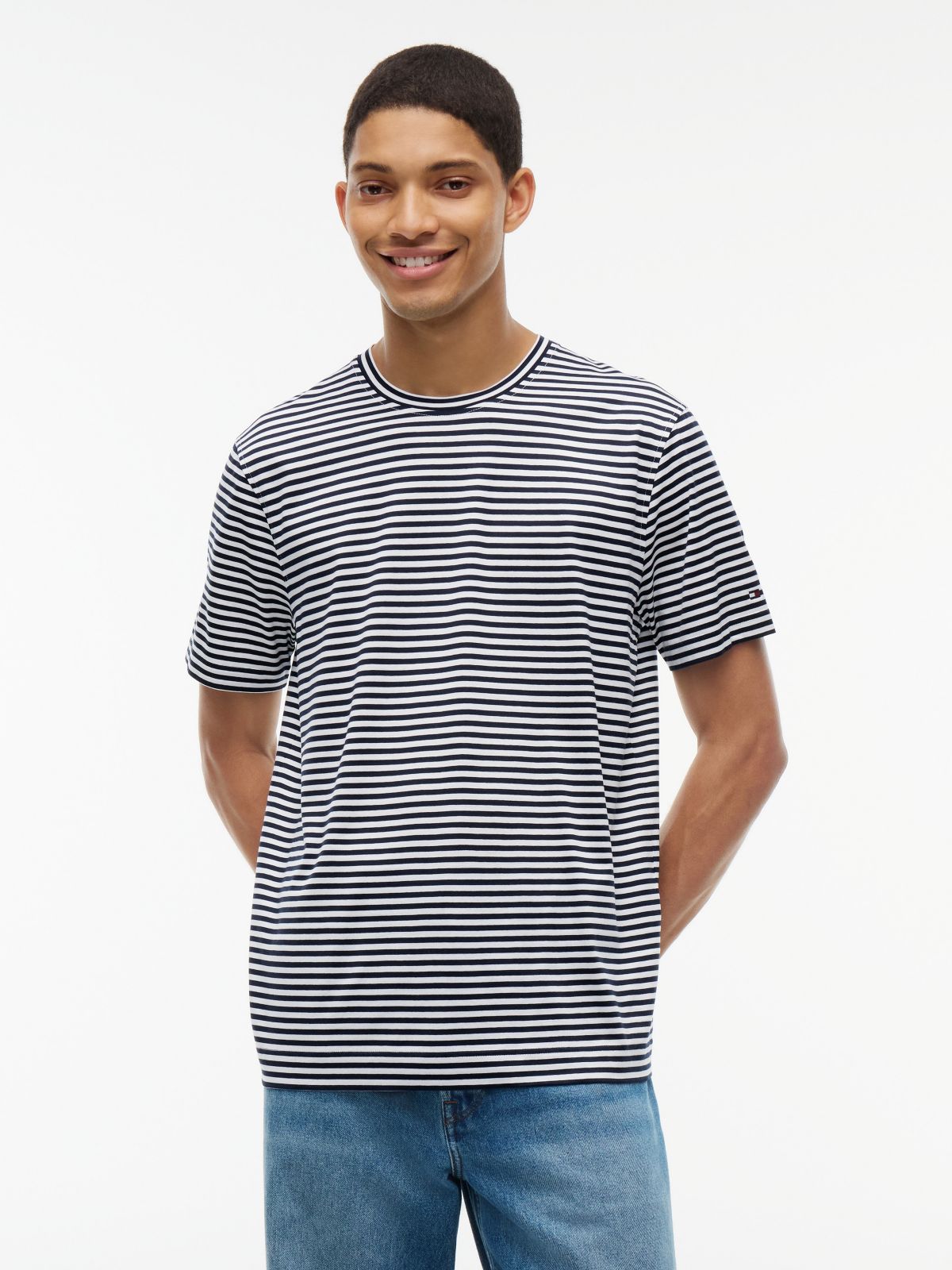 Classic Striped T-Shirt — Navy/White Stripe