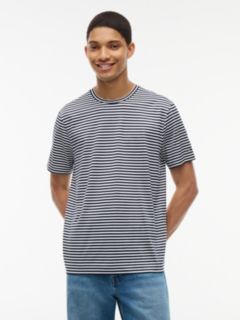 Classic Striped T-Shirt — Navy/White Stripe 1