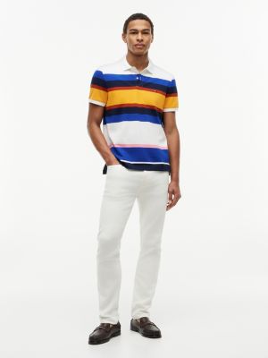 Мужские свитеры Tommy Hilfiger Regular Fit Striped Pique Polo — фото 2