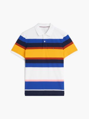 Мужские свитеры Tommy Hilfiger Regular Fit Striped Pique Polo — фото 5