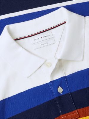 Мужские свитеры Tommy Hilfiger Regular Fit Striped Pique Polo — фото 6