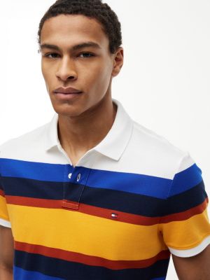Мужские свитеры Tommy Hilfiger Regular Fit Striped Pique Polo — фото 3