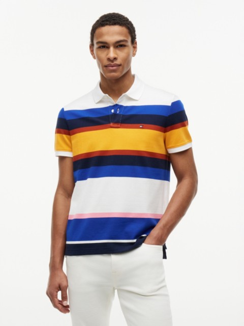 Мужские свитеры Tommy Hilfiger Regular Fit Striped Pique Polo