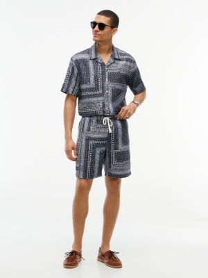 Мужские брюки Tommy Hilfiger Regular Fit 8" Bandana Patchwork Short — фото 2