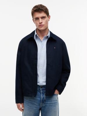 Lightweight Zip Ivy Jacket, Navy