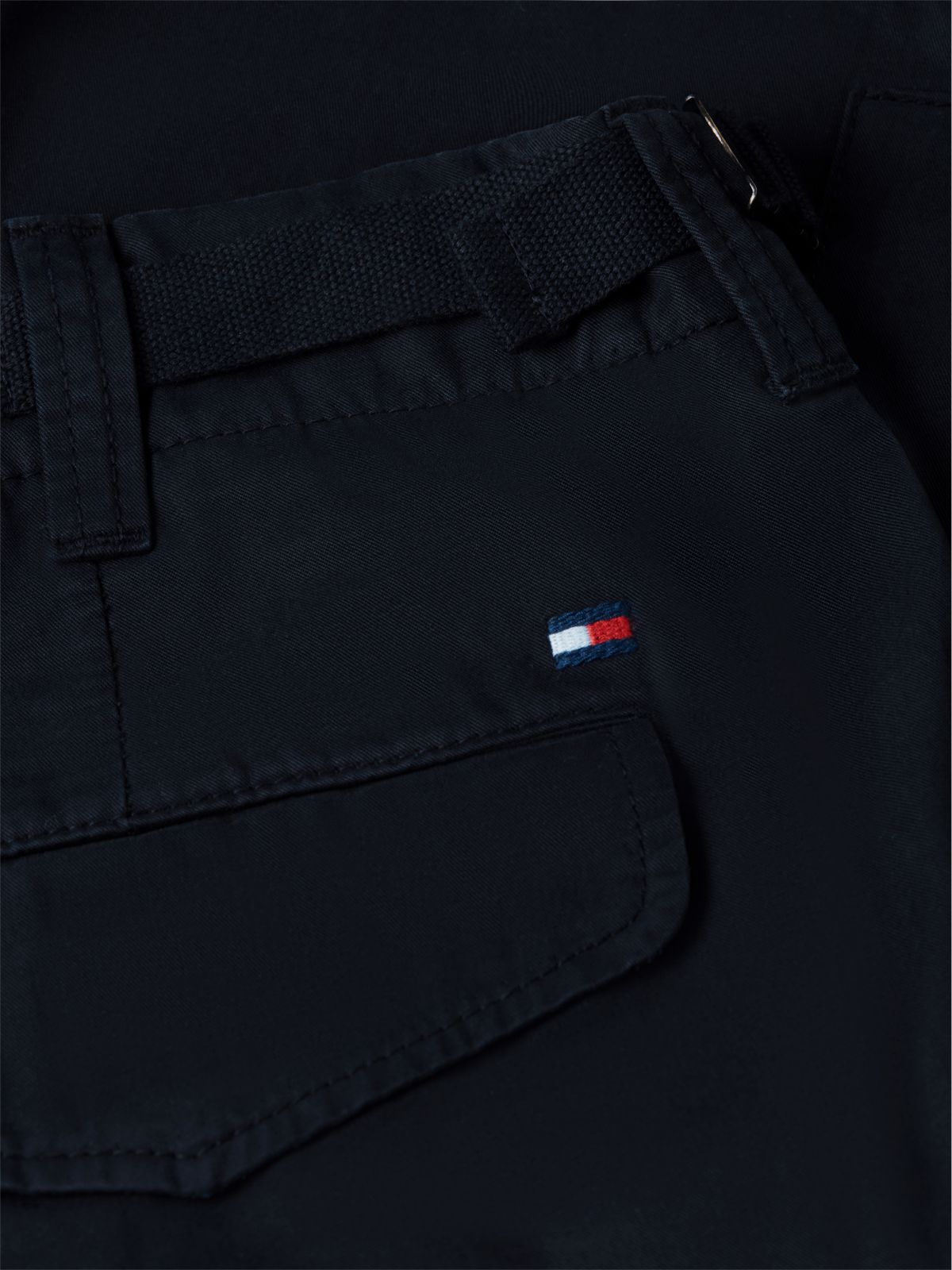 Relaxed Fit Garment-Dyed Cargo Short — Navy