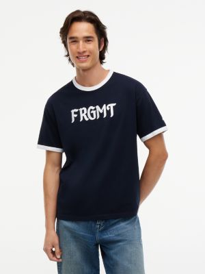 Tommy Hilfiger x FRGMT Ringer T-Shirt, Navy Blue